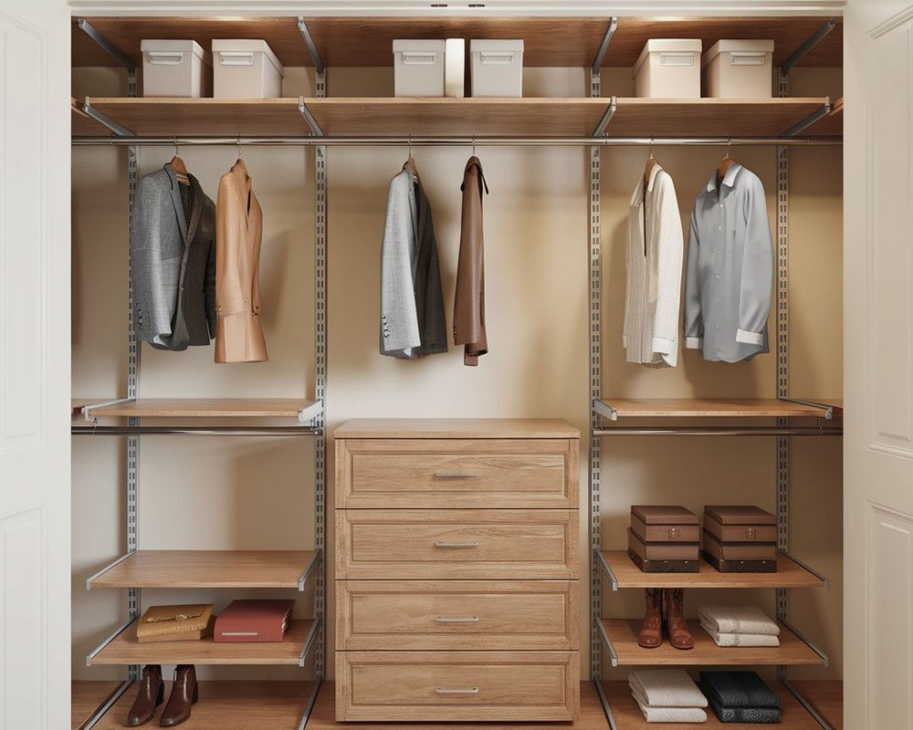 Custom closet panels fabricated in Chantilly, Virginia