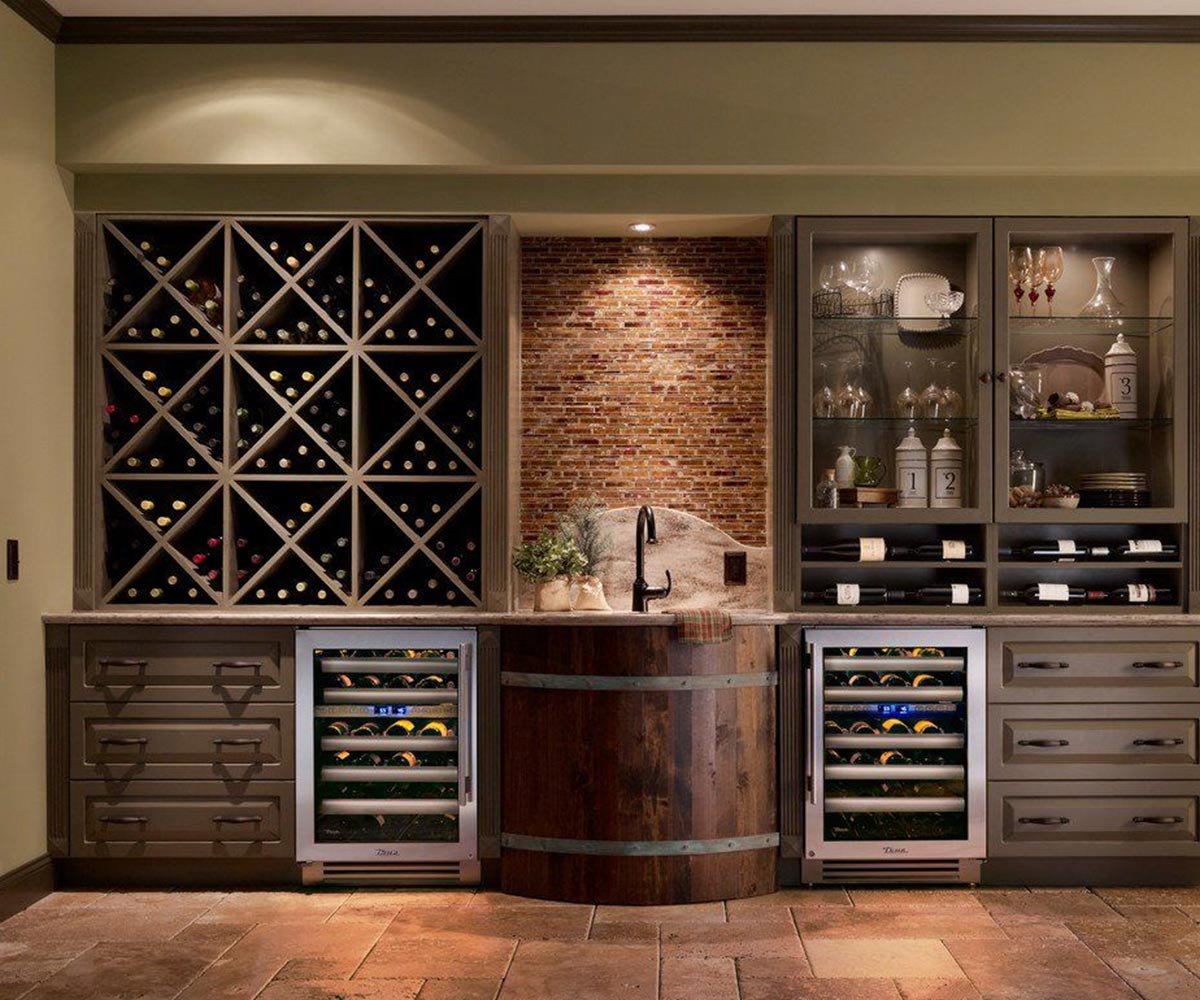 Custom wine bar