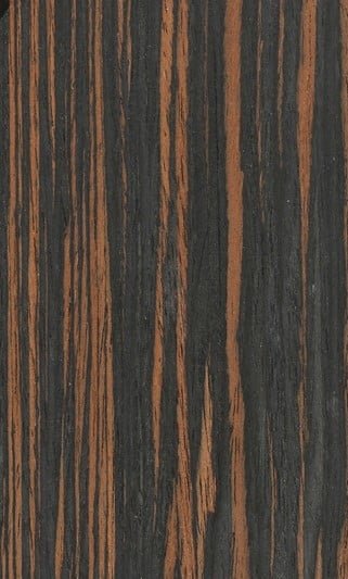 Natural Veneer Ebony Brown B-11 finish swatch