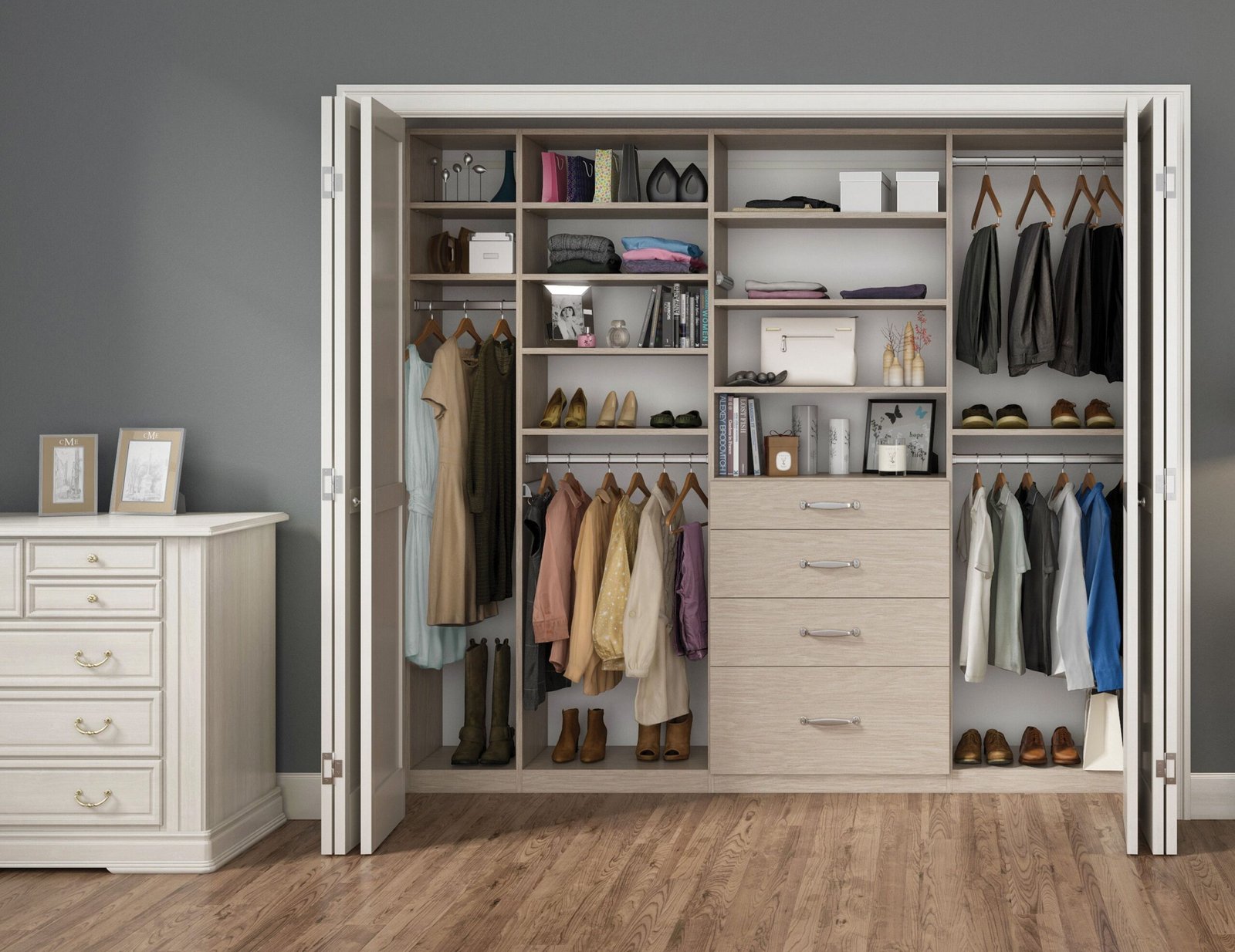 Reach-in closet