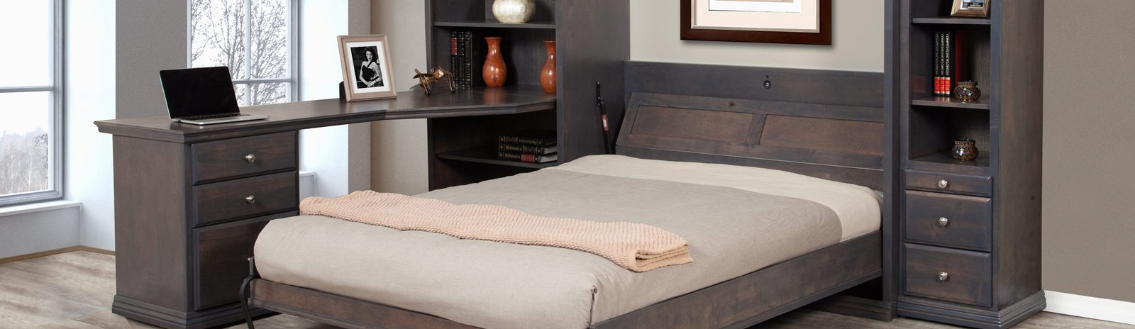 Custom Murphy bed installation in Northern Virginia