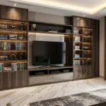 An image of modern entertainment center.