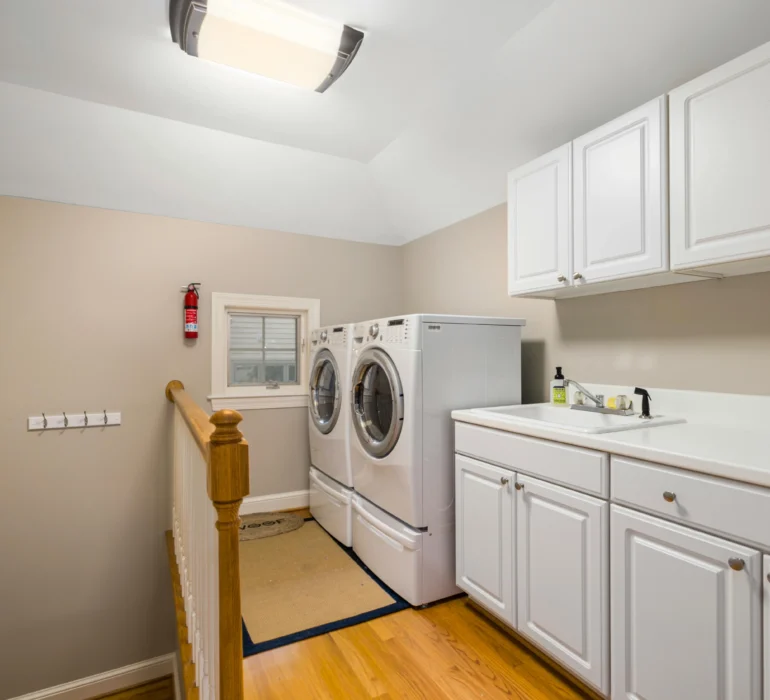 Laundry room organization ideas.