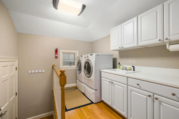 Laundry room organization ideas.
