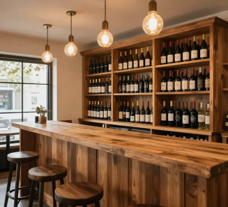 A wine bar at home.